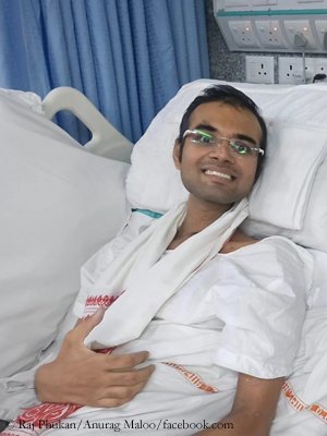 Anurag maloo in hospital